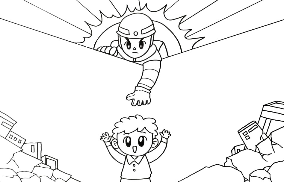 防灾减灾手抄报画法步骤-图4