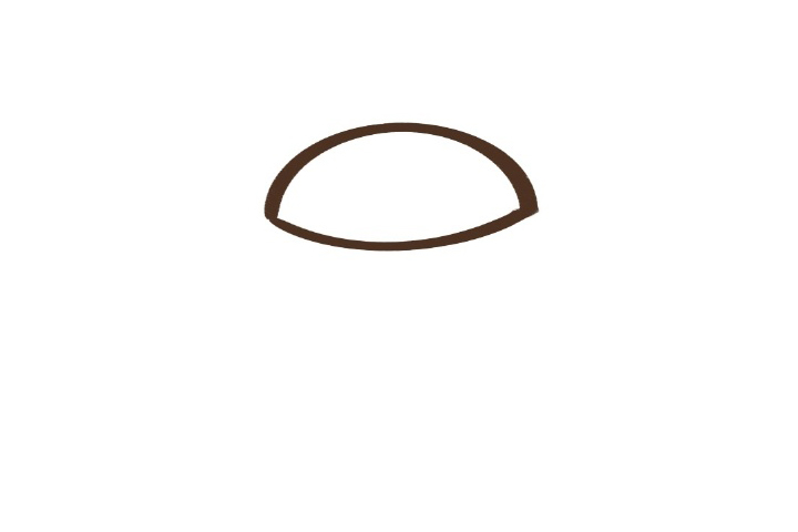 如何画汉堡包简笔画-图1