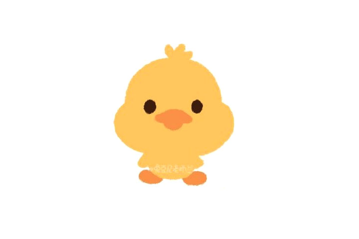 小黄鸭怎么画-图3