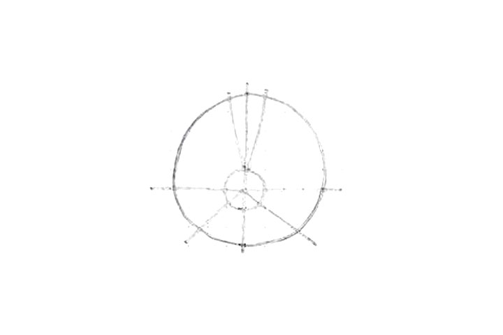 兰花花朵简笔画画法步骤-图1