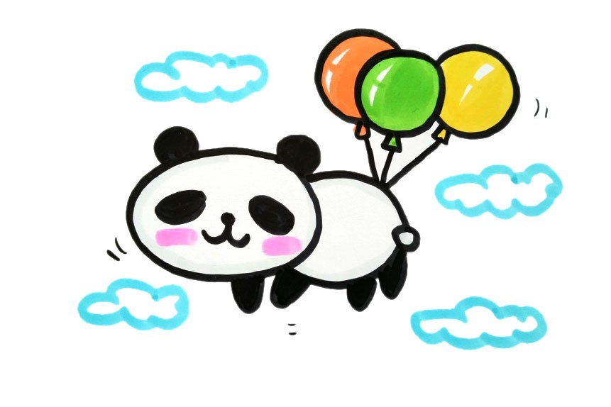 六张可爱的大熊猫简笔画图片-图6