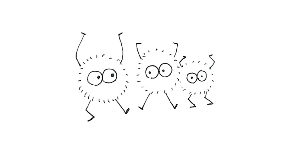 步骤5：手的部分也可以用线条自由发挥。