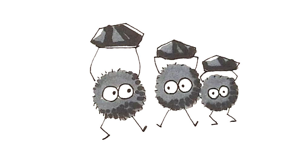 卡通小煤球简笔画怎么画