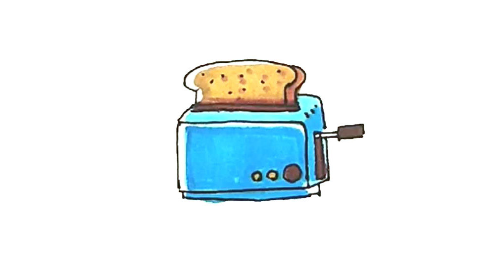 面包机简笔画怎么画