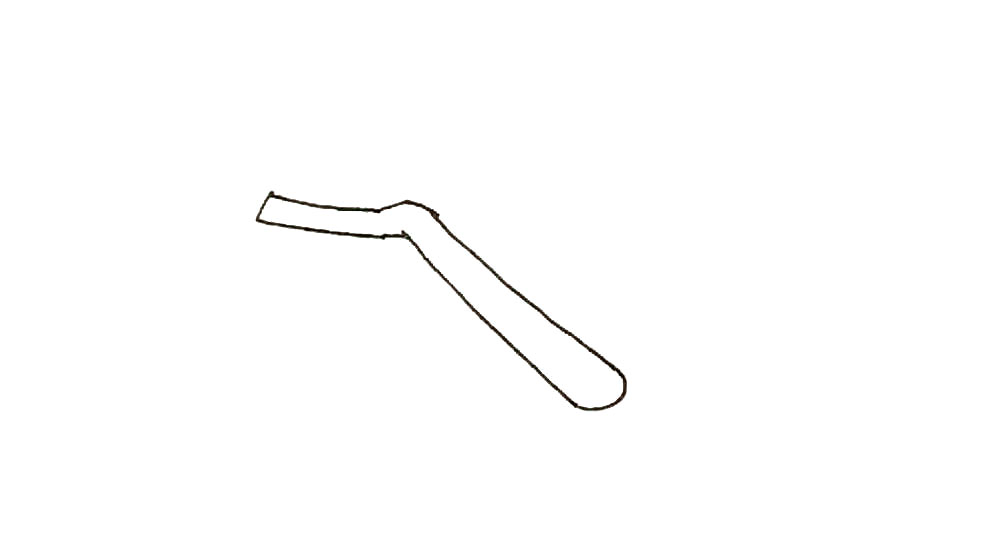 步骤2：另一边画上方形连接起来。