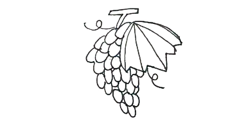 步骤7：我们还需要在上面加上一个“T”样的纸条，以及画上一点旋转丝的装饰。