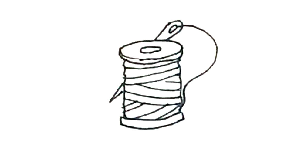 步骤7：再用线连接两个物体。