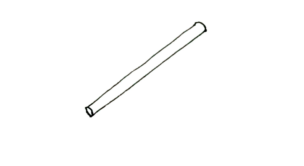 步骤2：用弧线封住两边。