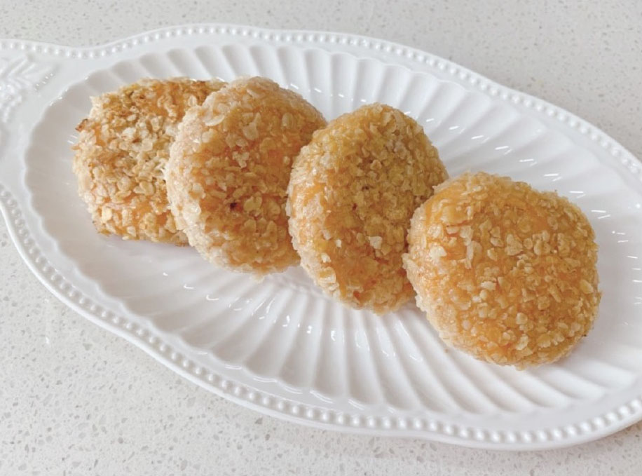 燕麦红薯香蕉夹心饼