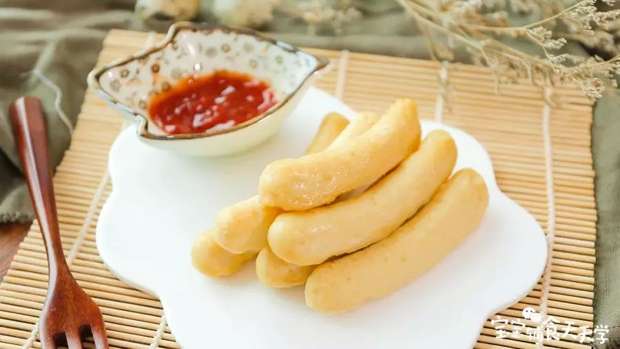 第8步：Q弹好吃，烤肠比蒸的更香哦!