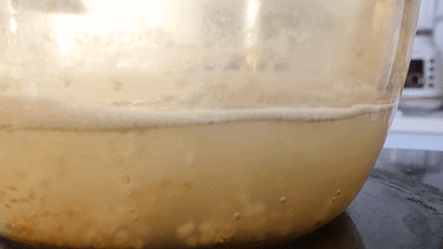 大火烧开后转小火，把粥先煮稠。(粥煮好后再加入其它食材，这样更容易煮稠，粥的口感会更好)