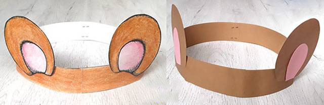 步骤4：将头箍放到孩子头上量一下，找到合适的尺寸后，用胶水将两端固定住就完成了。