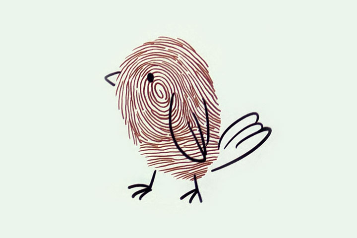 步骤3：画腿、爪子和尾巴。