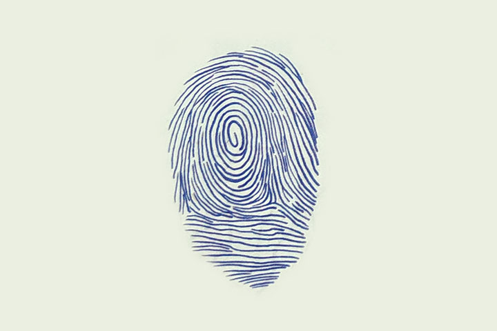 步骤1：印一个大大的指印作头。