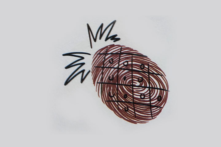 步骤3：画叶子。