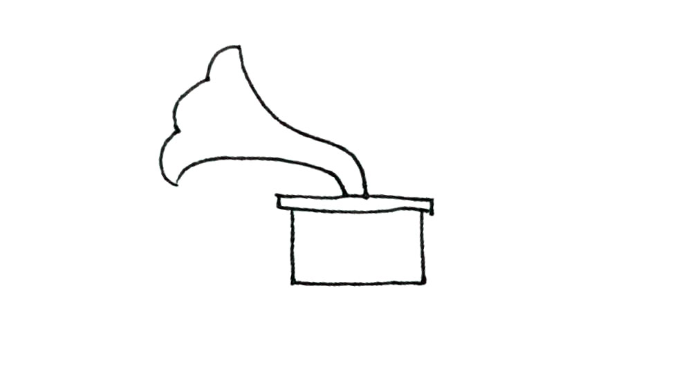 步骤4：下面还要再画下来一个长方形。