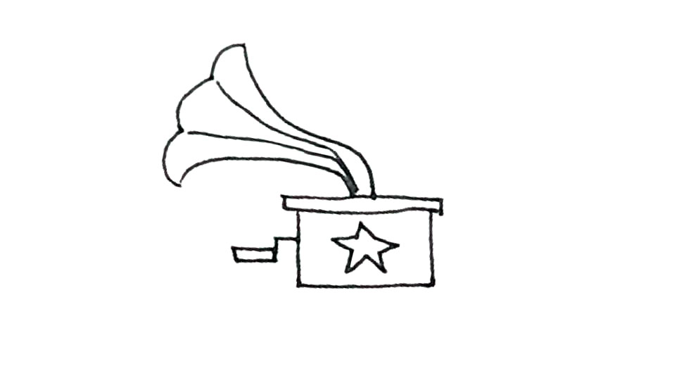 步骤6：接着在里面，还能再加上一些装饰线条和图案。