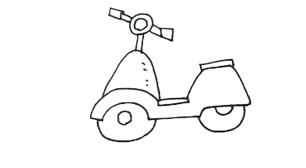 步骤6：再给它加上一点的装饰形状和线条。