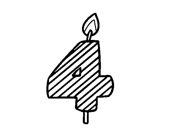 生日蜡烛简笔画图片-图5