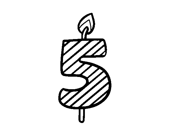 生日蜡烛简笔画图片-图6