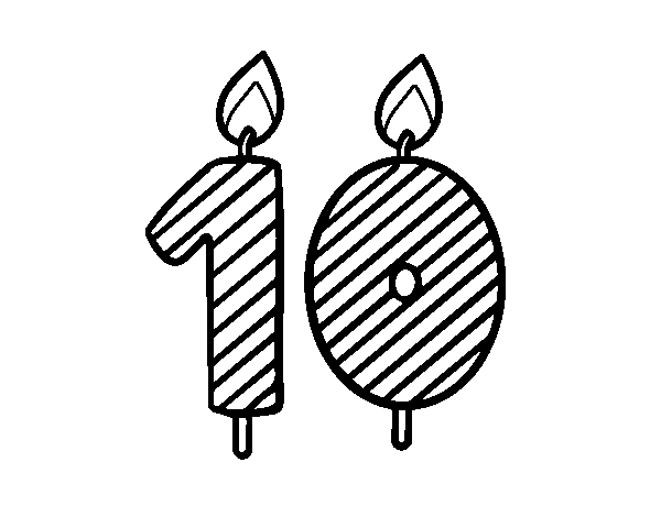 生日蜡烛简笔画图片-图11