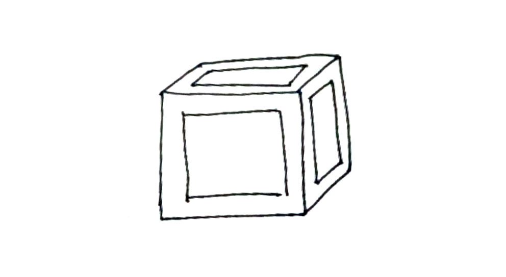 步骤4：然后在里面画上相同的图形。