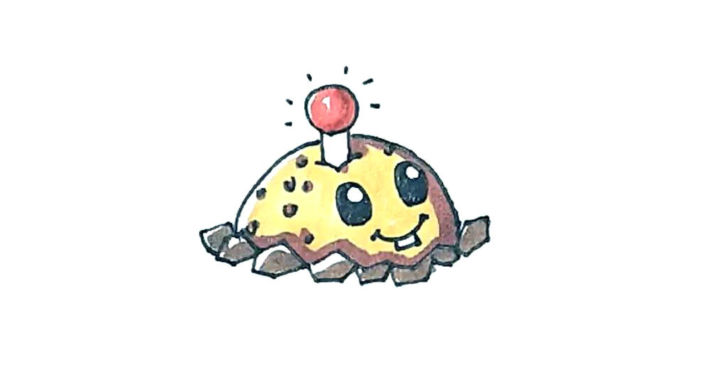 土豆地雷简笔画画法步骤