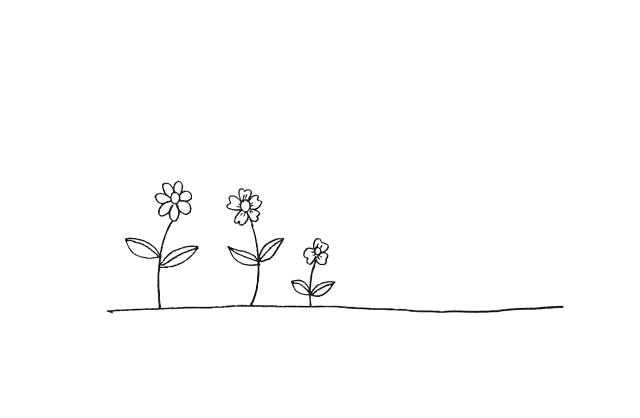 步骤7：还有小花叶子的纹理。