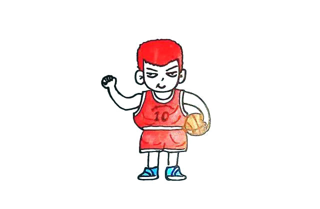 樱木花道简笔画教程