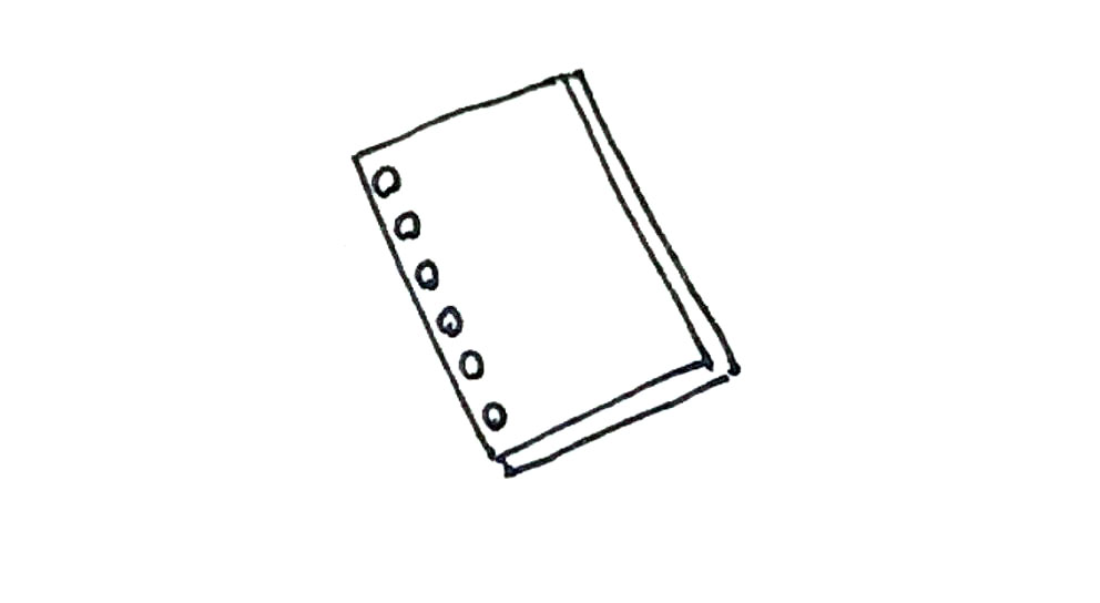 步骤3：左边再画上一些圆形的孔。