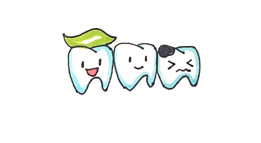 卡通牙齿简笔画教程