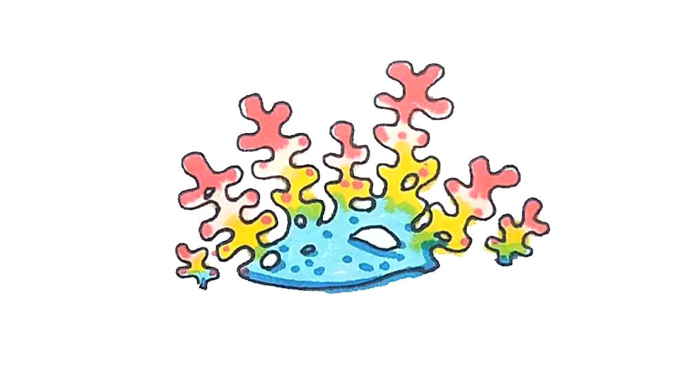 珊瑚简笔画教程