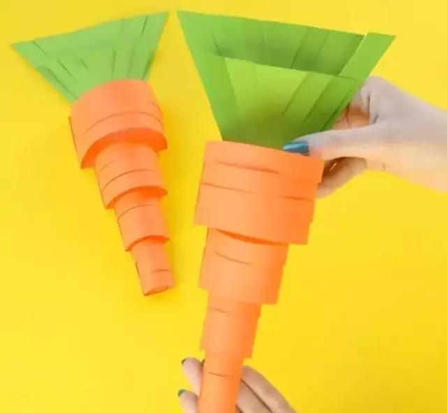 卡纸条胡萝卜制作方法