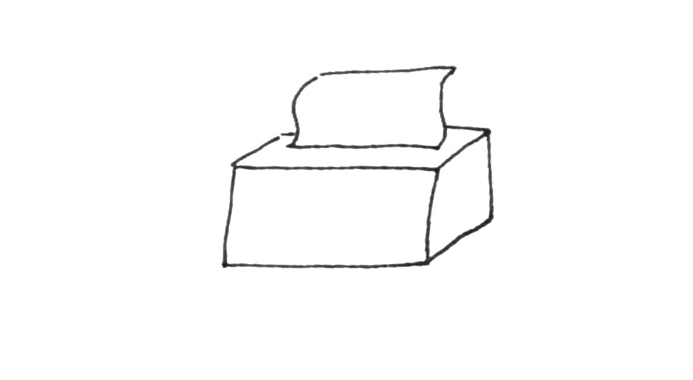 步骤4：旁边也要画出去一条斜线连接。