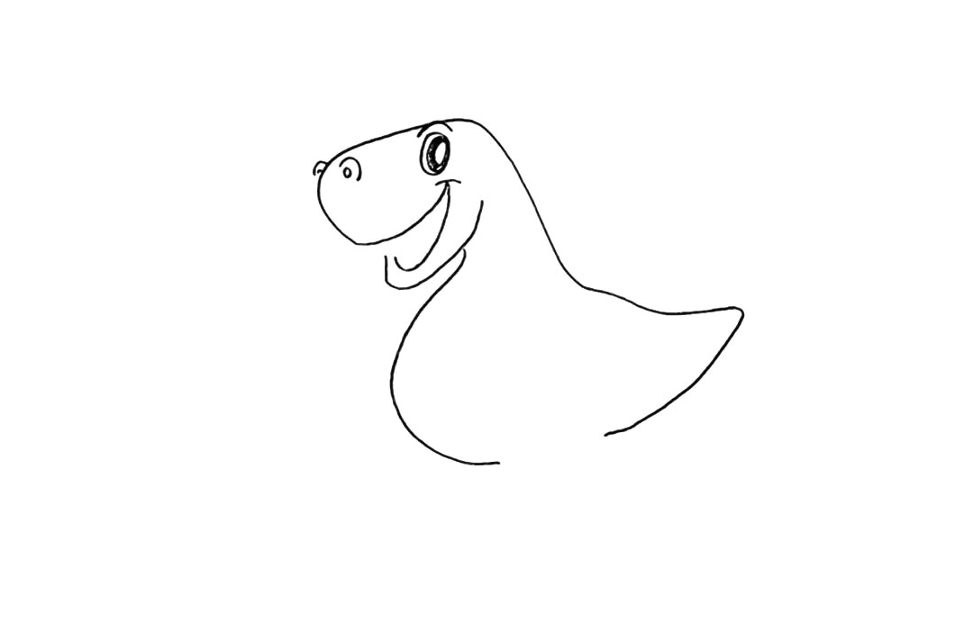 步骤5：还有大大的眼睛留出高光部分。