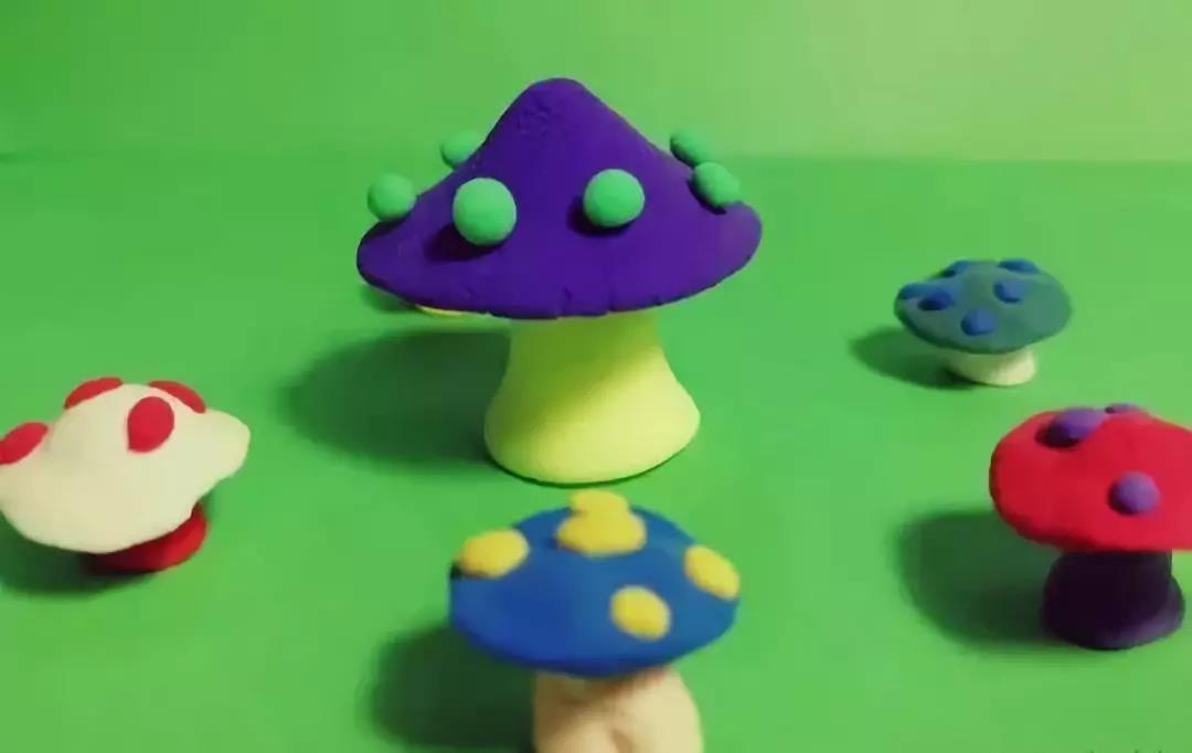 可爱的粘土蘑菇教程