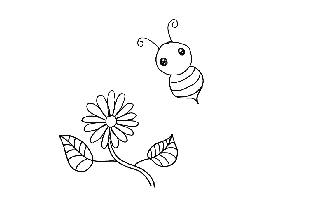 步骤8：接着画出它圆圆的眼睛留出高光。