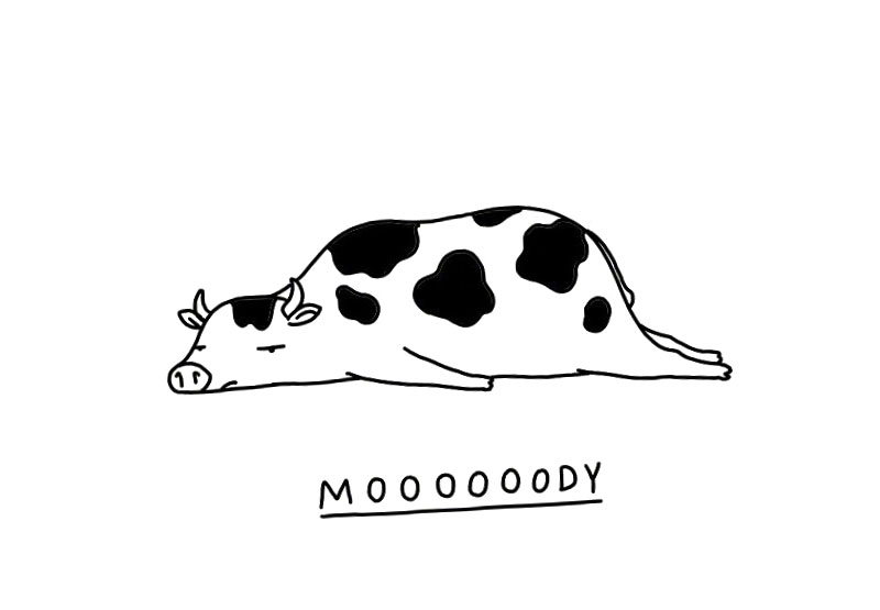 一组懒懒的动物简笔画图片-图8