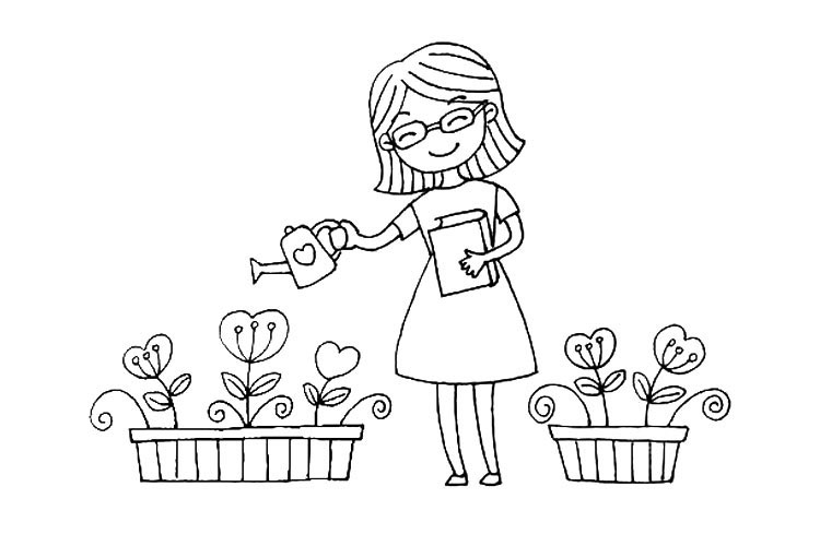 步骤7：在画另一盆花