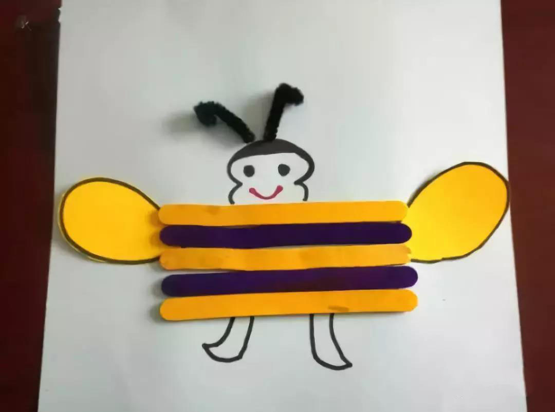 冰棒棍小蜜蜂制作教程