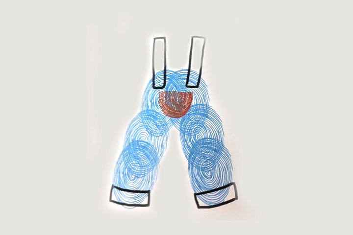 步骤3：画出背带。