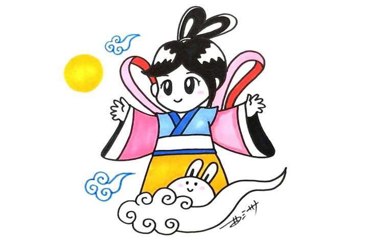 步骤6：最后一步上色完成。