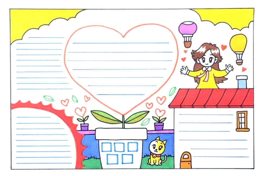 感恩节手抄报怎么画