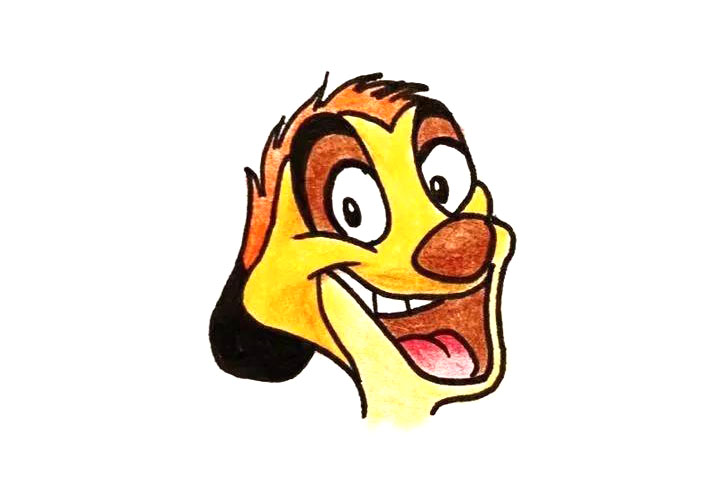 画狮子王中的细尾獴-丁满