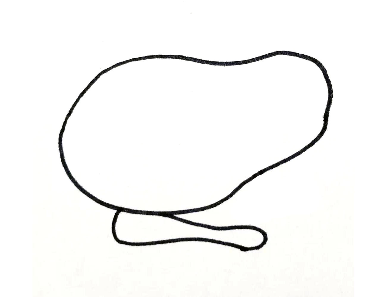 步骤2：接着画出它的腿。