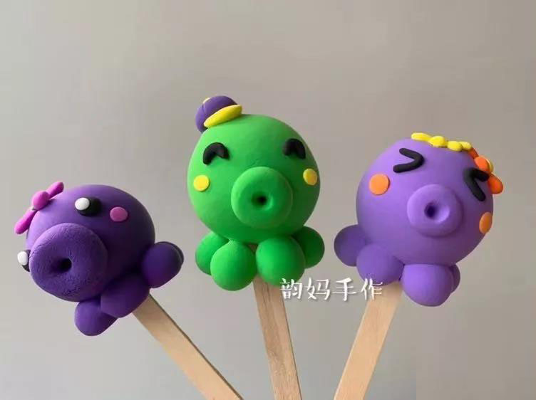 小章鱼粘土作品步骤