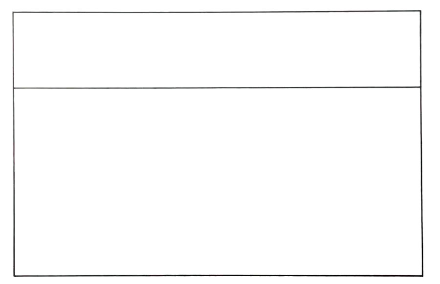 步骤1：首先画出一条横线。