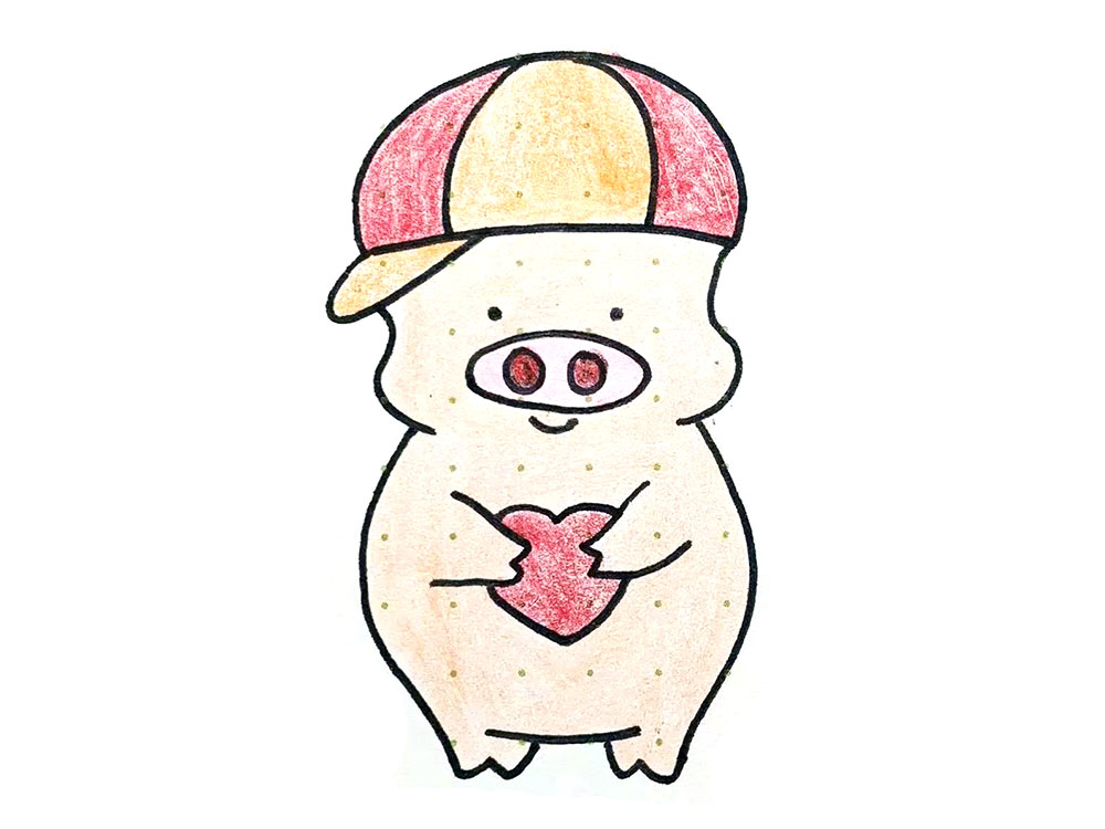 麦兜简笔画怎么画