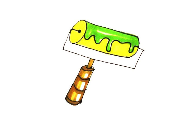 墙刷简笔画画法步骤