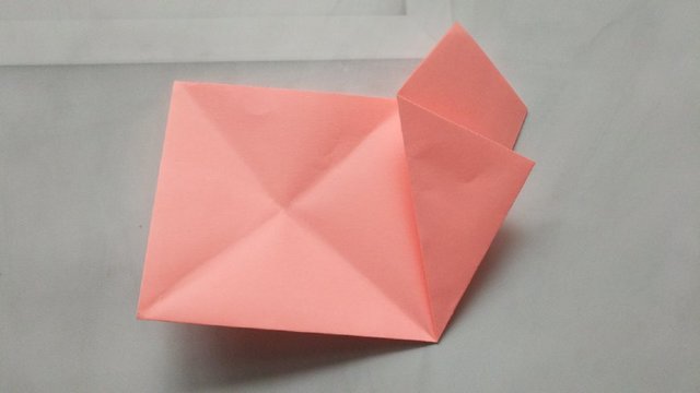 步骤5：把右边的纸张往回对折